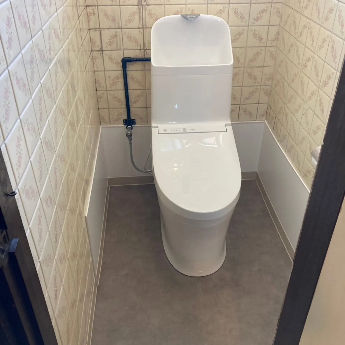今日は熊本市でトイレ改修工事。